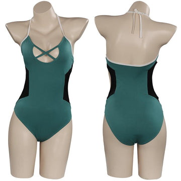 Anime My Hero Academia Midoriya Izuku Cosplay Disfraz Traje de Baño Halloween Carnaval Traje